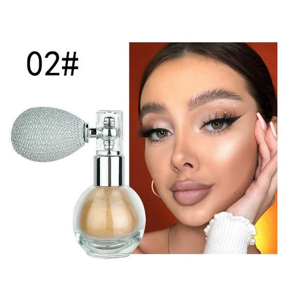 SUMDUINO Shimmering Spray Powder,Highlighter Powder Spray, Body Glitter Face High Gloss Spray Highlighter Loose Powder Makeup Spray For Face Body Cosmetic Cruelty-Free & Vegan