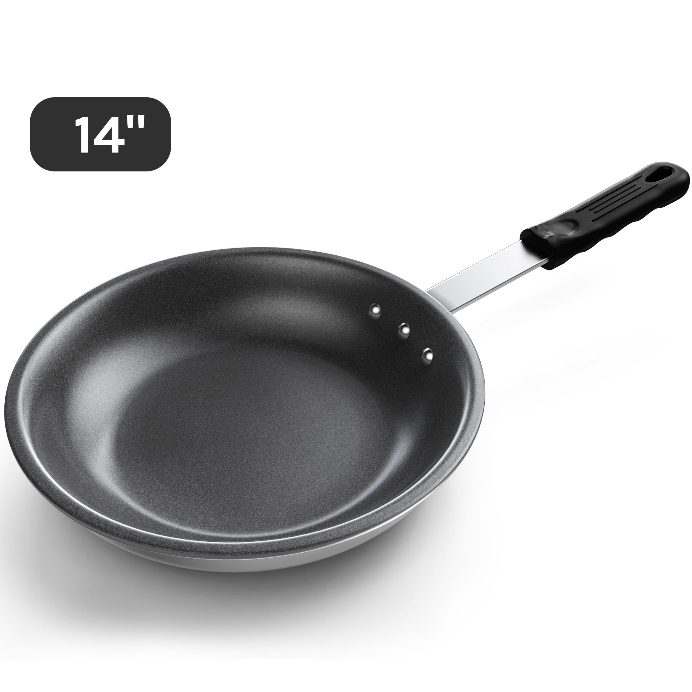 SUMELL 14 inch Ceramic Nonstick Frying Pan, 4.95 QT Aluminum Skillet ...