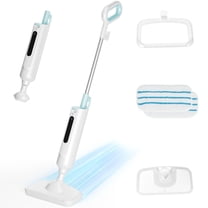 SUMELL Steam Mop for Hardwood, Tile & Laminate Floors，White Green