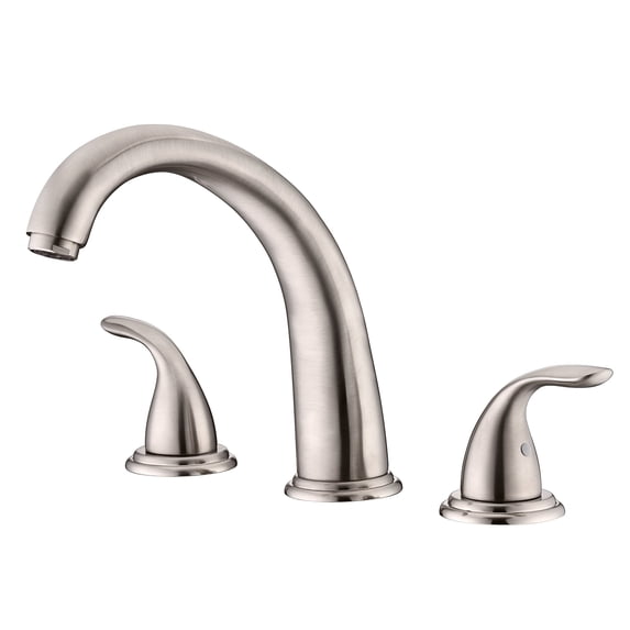 SUMERAIN 2 Handle Widespread Roman Tub Faucet High Flow, Brushed Nickel