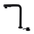 thumbnail image 1 of SUMERAIN 2 Hole Kitchen Sink Faucet with Pull Out Sprayer, Black Kitchen Faucet with Side Single Handle, Front Window, 1 of 10