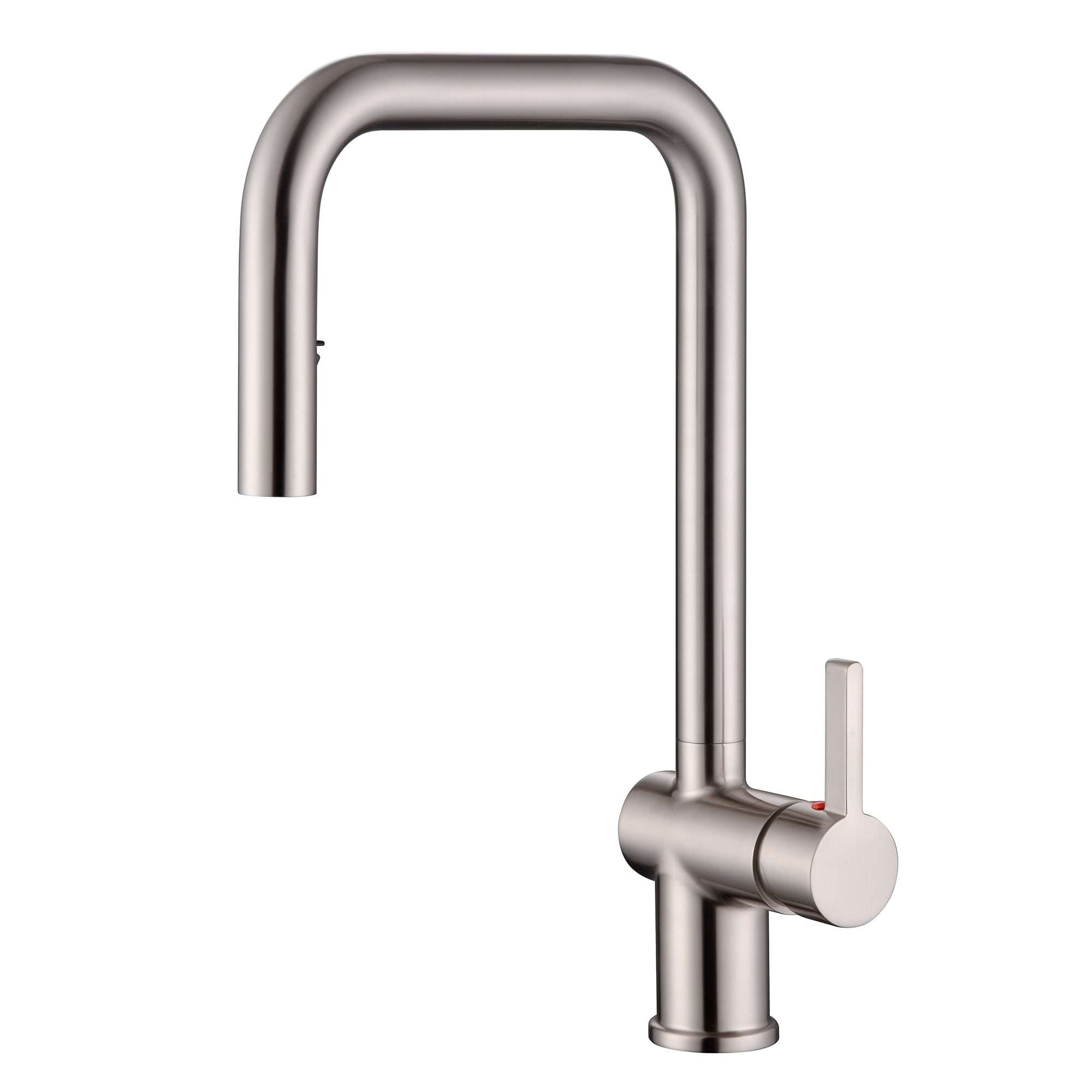 SUMERAIN 304 Stainless Steel Lead Free Kitchen Faucet in Brushed Nickel, Kitchen Sink Faucet with Pull Down Sprayer