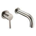 thumbnail image 1 of SUMERAIN Bathtub Faucet Wall Mount Tub Filler with Single Left-Handed Handle, Brushed Nickel, 1 of 7