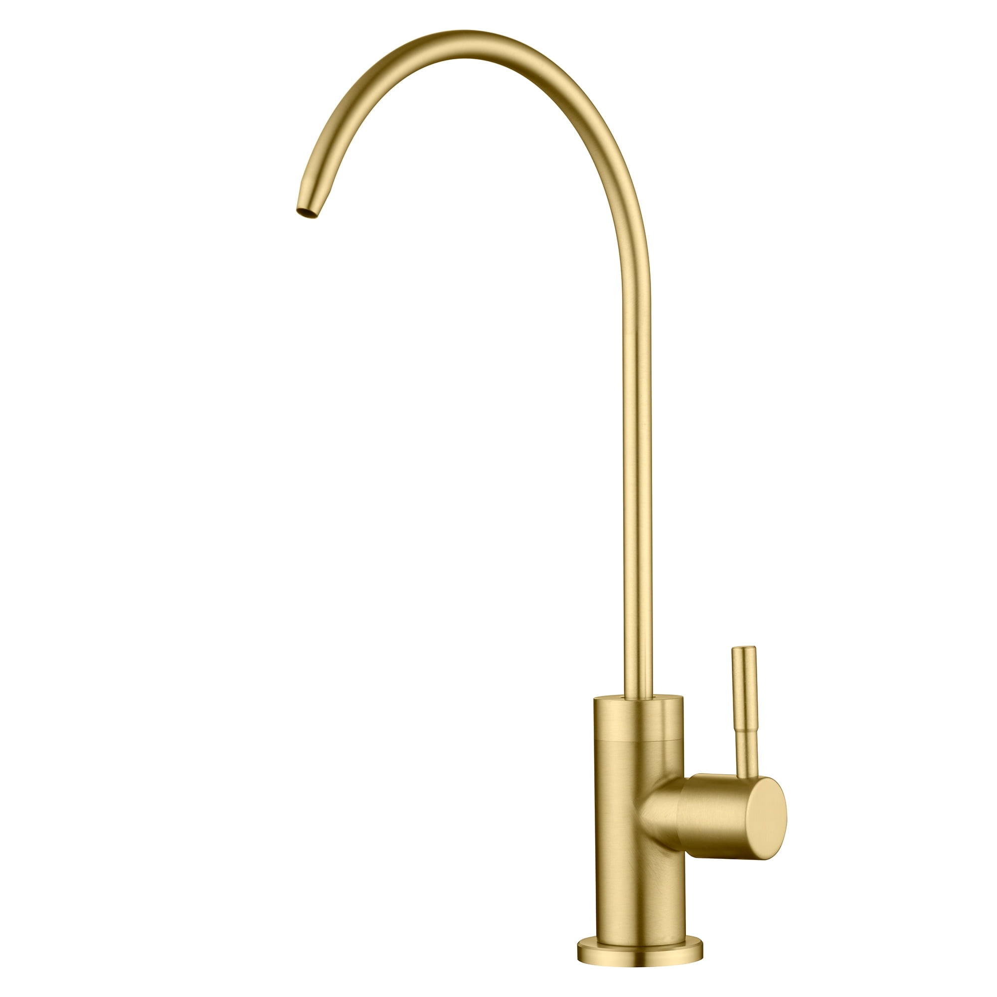 SUMERAIN Drinking Water RO Faucet for Kitchen Sink, 100% Lead-Free Stainless Steel Brushed Gold Purified Filter Faucet