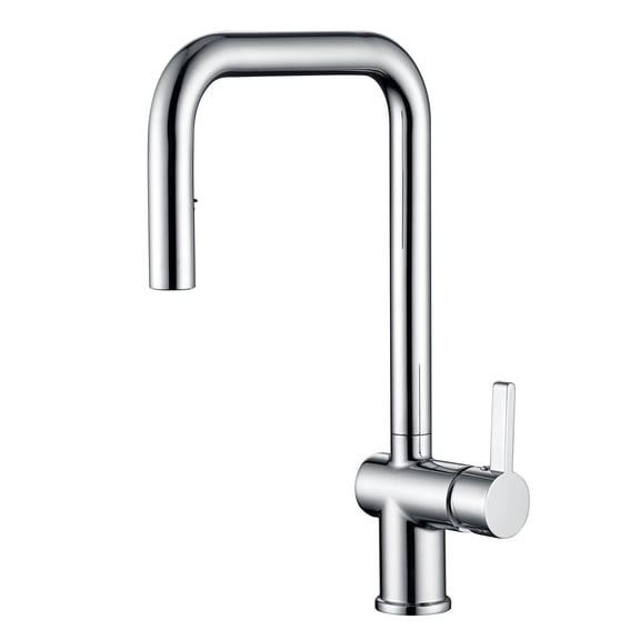 SUMERAIN Pull Down Sprayer Kitchen Faucet with Single Handle, Stainless Steel Lead Free Kitchen Sink Faucet, Chrome Finish