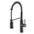 thumbnail image 1 of SUMERAIN Pull-out Spring Sprayer Kitchen Sink Faucet, Single Lever Pull Down Kitchen Sink Faucet with 3-Function Sprayer, Matte Black, 1 of 10