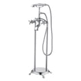 thumbnail image 1 of SUMERAIN Waterfall Freestanding Bathtub Faucet with Hand Shower, Antique High Flow Floor Mount Tub Filler, Chrome Finish, 1 of 13