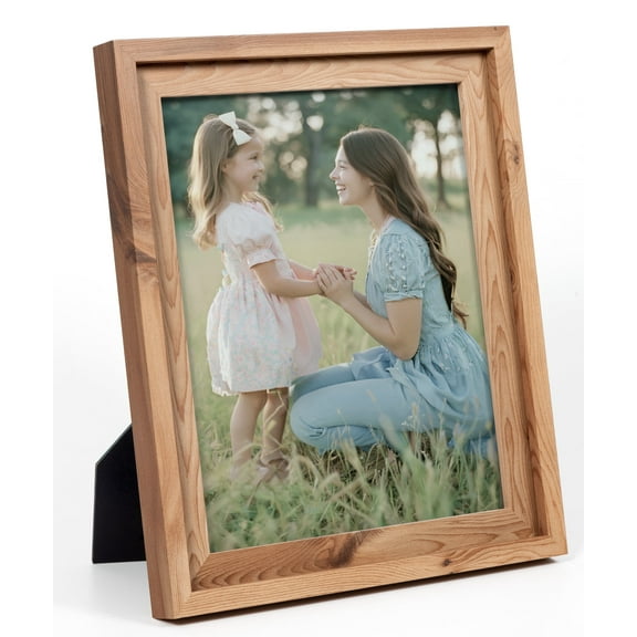 SUMGAR 8x10 Picture Frame, Wall Mount Rustic Photo Frame with Tempered Glass Tabletop Display Modern Poster Frame Wall for Living Room Bedroom Hallway Entryway