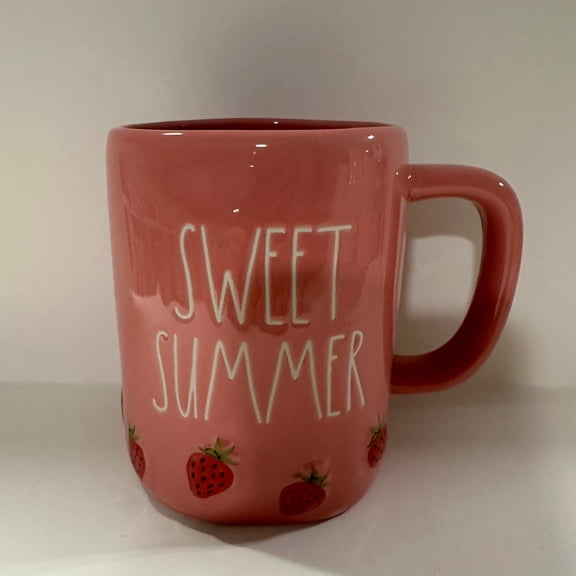 SUMMER Coffee Mug Allside Red, Strawberry BIRTHDAY MUG - SUMMER MUG- Dunn By Magenta