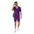 thumbnail image 1 of Suitmeister Men's Summer Suits SUMMER Retro Neon Navy - L Purple, 1 of 6