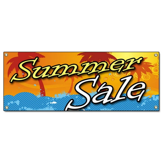 SUMMER SALE BANNER SIGN store clearance signs