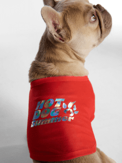 Hot Dog Summer By Megan Thee Stallion Thee Hot Dog Summer T-shirt for Dogs, Pink, Large