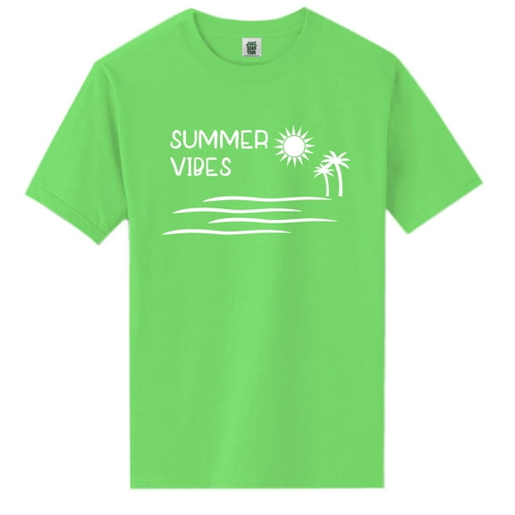 SUMMER VIBES Short Sleeve Neon Tee