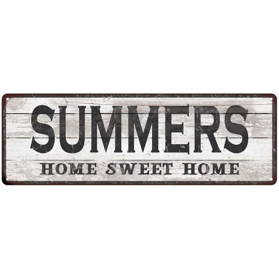SUMMERS Home Sweet Home Country Look 6x18 Metal Sign 106180045733