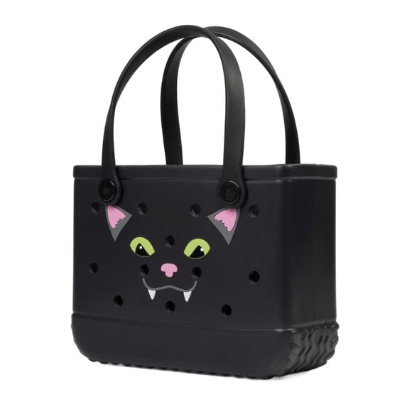 SUMMERWEEN SPOOKY BEACH TOTE EVA Hole Bag Halloween Ghost Pumpkin Design Waterproof Quick Drying Travel Tote For Pool Beach And Vacation