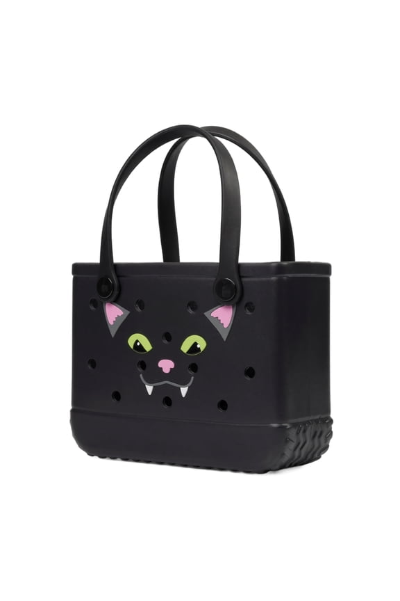 SUMMERWEEN SPOOKY BEACH TOTE EVA Hole Bag Halloween Ghost Pumpkin Design Waterproof Quick Drying Travel Tote For Pool Beach And Vacation
