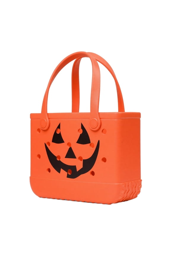 SUMMERWEEN SPOOKY BEACH TOTE Sand Proof Washable Halloween Themed Beach Bag With Soft Shoulder Straps For Women Summer Holiday Travel