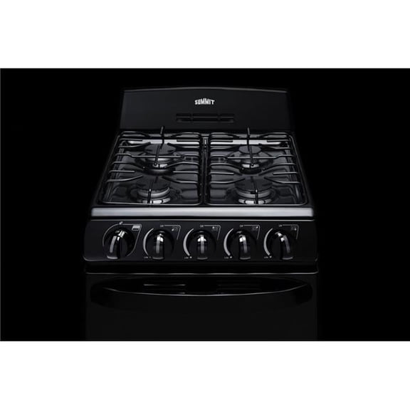 Summit Appliance RG201B 20 in. Wide Gas Range, Black