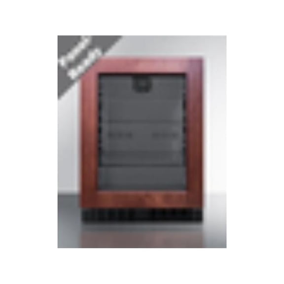 Summit ASDG2411PNRLHD 23.38 in. 3.25 cu. ft. Wide Built-In Beverage Center - Black