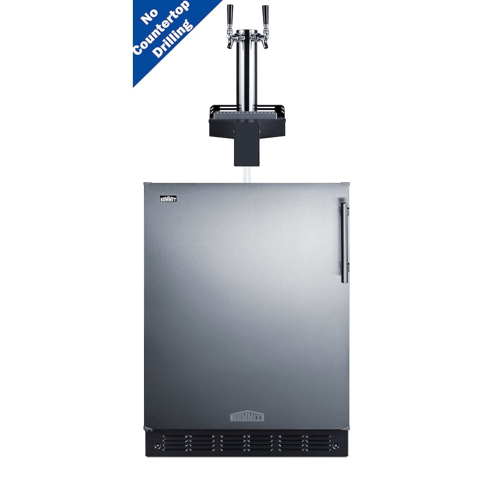 SUMMIT 24" Wide Built-In Floating Tap Beer Kegerator, ADA-Compliant