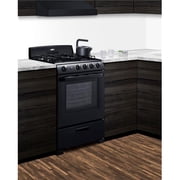 Summit Appliance RG2402B 24 in. Wide Gas Range, Black