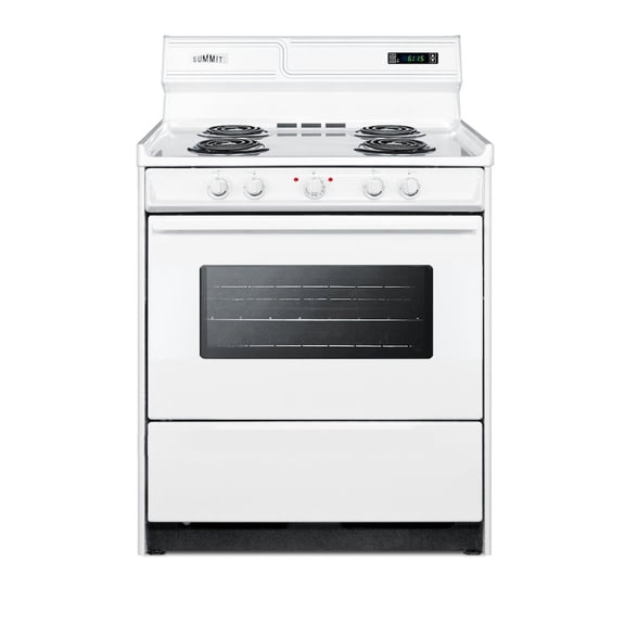 SUMMIT 30" Wide Electric Coil Top Range