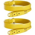 thumbnail image 1 of SUMMIT - 6 Feet 3 Outlet Extension Cord with Flat Plug - Triple Extension Wire Grounded Multi Outlet for Indoor Use, UL Listed 16/3 SPT-3, 13 Amp - 125V - 1625 Watts, 2 Pack, Yellow, 1 of 13