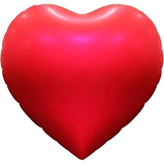 SUMMIT - 63inch Valentines Day Decor Heart Balloons,Huge Jumbo Heart Balloon for Mother's Day Wedding Engagement Anniversary,Romantic Valentines Day Party Décor
