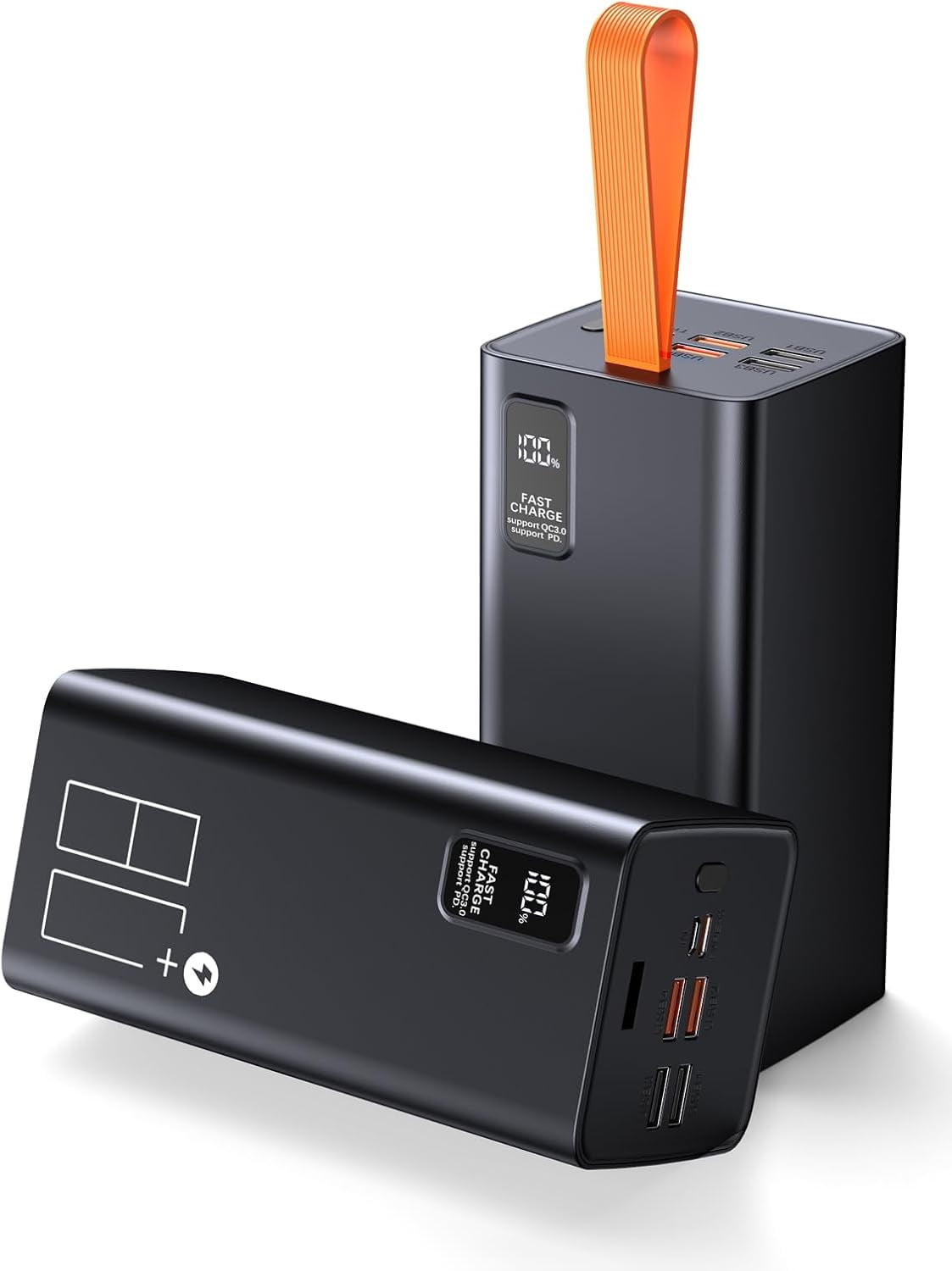 SUMMIT 80000mAh Power Bank Fast Charging, 30W PD & QC 3.0 High Capacity Portable Charger, 5 Output 2 Input USB-C Large Battery Pack with LED Display for Phone Tablet Outdoor Camping Travel Office