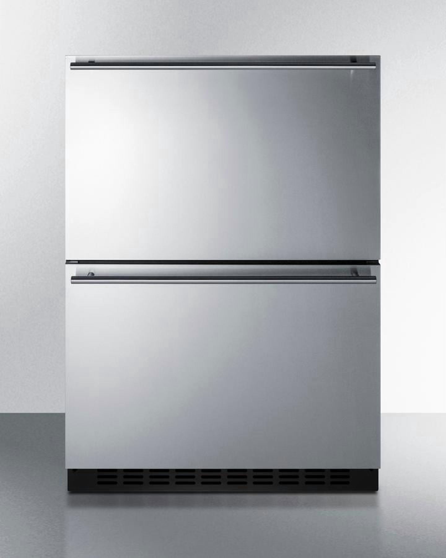 24" Wide 2-Drawer All-Freezer, ADA Compliant, black