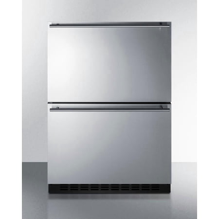 24" Wide 2-Drawer All-Freezer, ADA Compliant, black