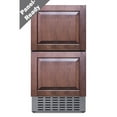 thumbnail image 1 of 18" wide indoor/outdoor drawer refrigerator in stainless steel, 1 of 5
