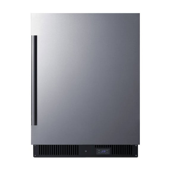 24" Wide Built-In All-Freezer, ADA Compliant, Stainless Steel/Black