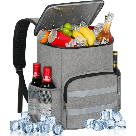 SUMMIT Backpack Cooler - 54 Cans Insulated Leak Proof Backpack for Men & Women, Cooler Bag Portable Picnic Camping Beach Hiking BBQ Lunch Backpack for Men and Women