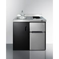 thumbnail image 1 of 39" Wide All-In-One Kitchenette, stainless steel/black, 1 of 5