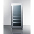 thumbnail image 1 of 15" wide built-in wine/beverage center with seamless stainless steel trimmed low-e glass door, 1 of 4