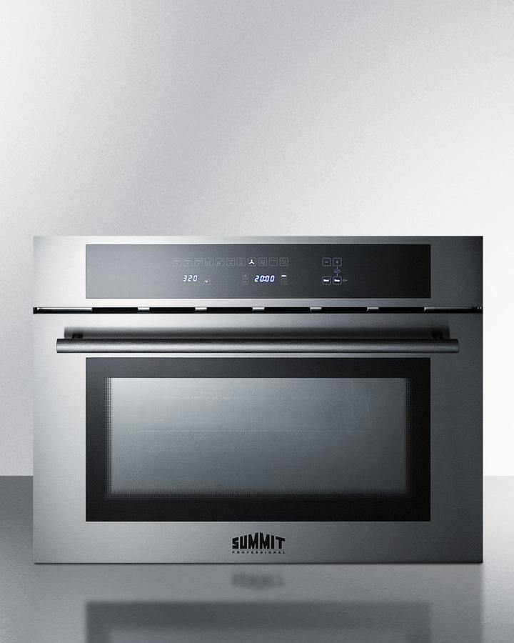 24" Stainless Steel Convection Electric Wall Oven with Microwave