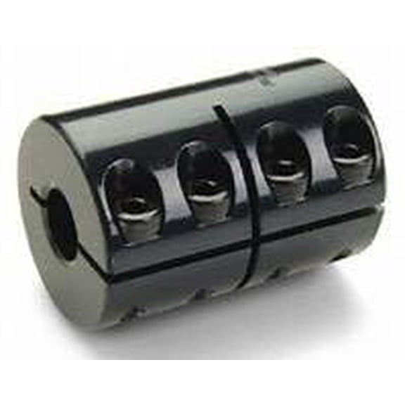 SUMMIT COLLARS ISCC-100-100 Single Split Coupling, 1CC-100-100 1" ID, Black Oxide Finish, Alloy Steel, Durable Stainless Steel Shaft Collar for Industrial, Mechanical, and Power Transmission Use