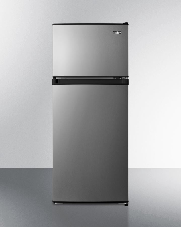 Summit 19" Wide Refrigerator/Freezer - Stainless Look