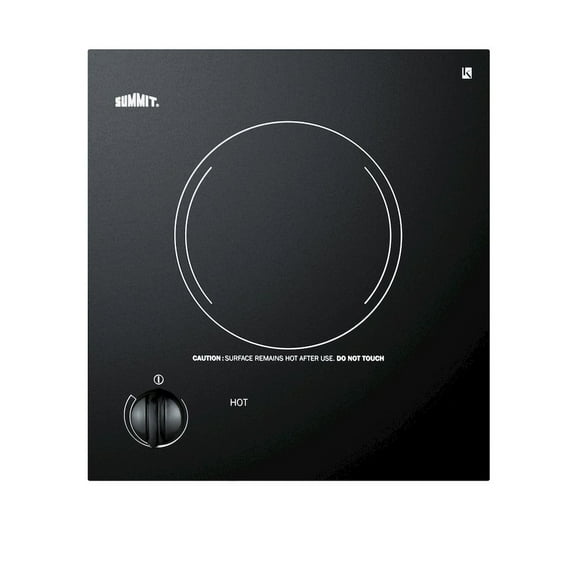 SUMMIT 12" Wide 115V 1-Burner Radiant Cooktop