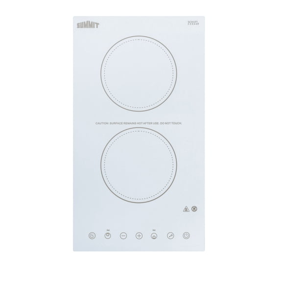 12" Wide 115V 2-Burner Radiant Cooktop