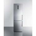 thumbnail image 1 of ENERGY STAR certified European counter depth bottom freezer refrigerator with stainless steel doors, platinum cabinet, and digital controls for each section, 1 of 5