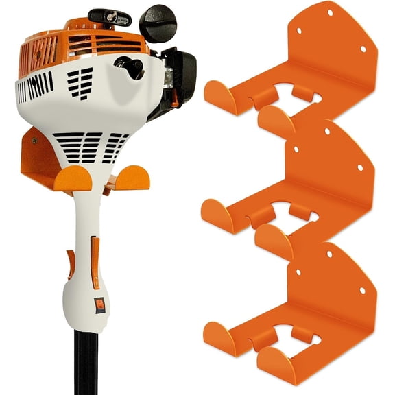 SUMMIT - Garage Storage Garage Organizer Trimmer Rack Garden Power Tool Hanger for Grass Trimmer, Hedge Trimmer, Garages Wall, Garag Trimmer, Garden Tools, 3 Pack