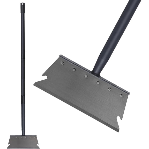 SUMMIT - Garden Cleaning Shovel, Ice Scraper, 59 Inch Adjustable Handle Heavy Duty Garden Tool Multifunctional Cleaning Shovel, for Lawn Edging, Scraping, Weed and Ice Removal