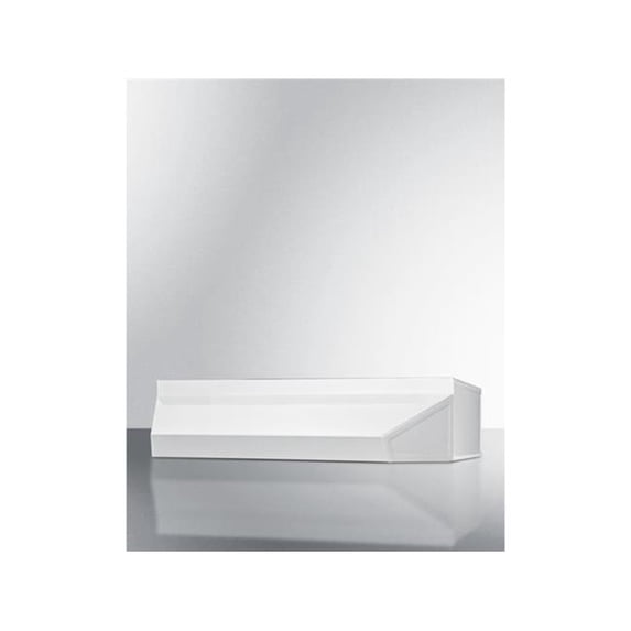 24" wide shell hood in white