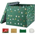 thumbnail image 1 of SUMMIT Large Gift Box 12x12x10Inches,Christmas Gift Boxes for presents,Present box,Gift Packaging for Christmas.(Green), 1 of 16