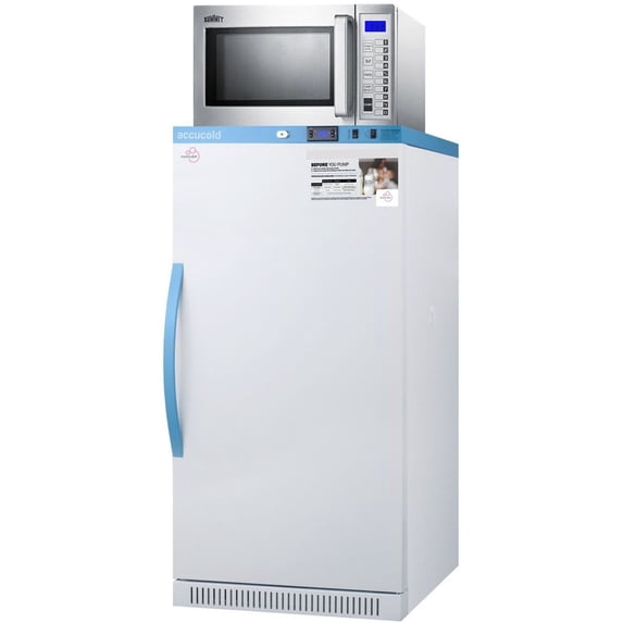 Summit 8 Cu Ft MOMCUBE Breast Milk Refrigerator/Microwave - 4 Lockers