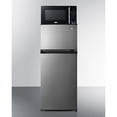 thumbnail image 1 of Mid-sized refrigerator-freezer in a stainless steel steel look and black microwave with built-in allocator, with brackets included (ships in 3 boxes on one pallet), 1 of 9