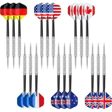SUMMIT Metal Tip Darts, Steel Tip Darts, Professional Metal Darts, Darts Metal Tip Set, Metal Darts for Dartboard