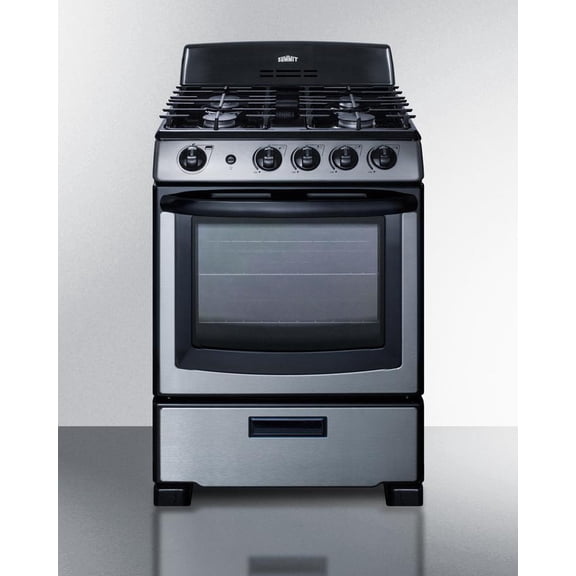SUMMIT PRO247SS 24" free standing gas range